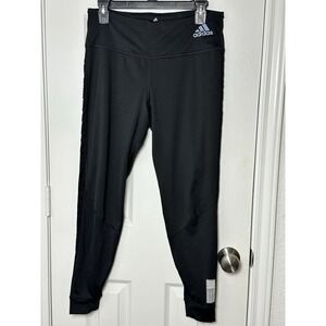 Adidas Women's Size Large Black Own The Run Primeblue Running Tights #EH5132